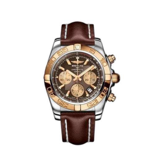 Chronomat 44 Stainless Steel / Rose Gold / Amber / Calf