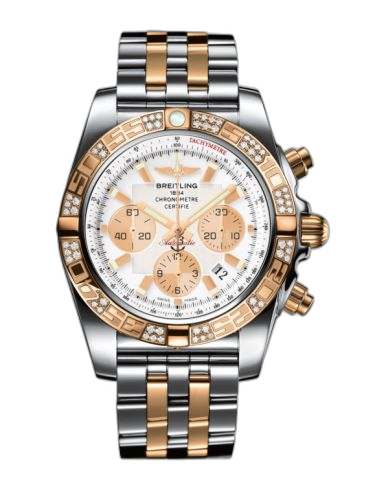 Chronomat 44 Stainless Steel / Rose Gold / Diamond / Antarctica White / Bracelet