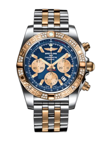 Chronomat 44 Stainless Steel / Rose Gold / Diamond / Metallica Blue / Bracelet