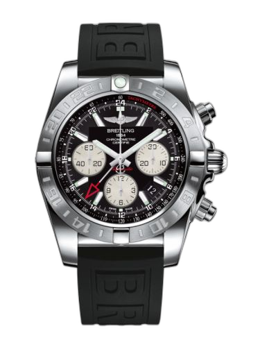Chronomat 44 GMT Stainless Steel / Onyx Black / Rubber