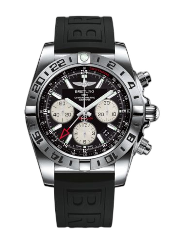 Chronomat 44 GMT Stainless Steel / Onyx Black / Rubber