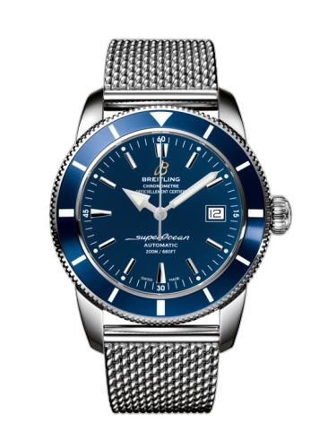 Superocean Heritage 42 Stainless Steel / Blue / Gun Blue / Milanese