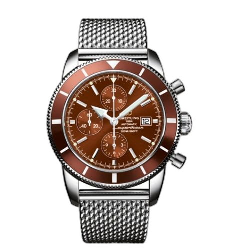 Superocean Heritage 46 Chronograph Stainless Steel / Bronze / Bronze / Milanese