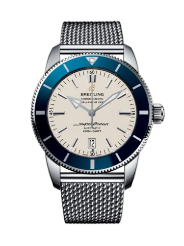 Superocean Heritage II 46 Stainless Steel / Blue / Silver / Milanese