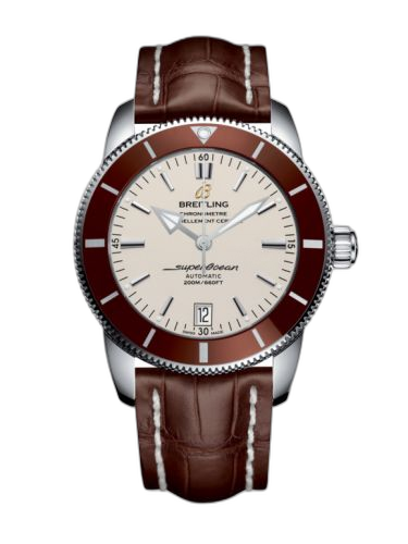 Superocean Heritage II 42 Stainless Steel / Bronze / Silver / Croco