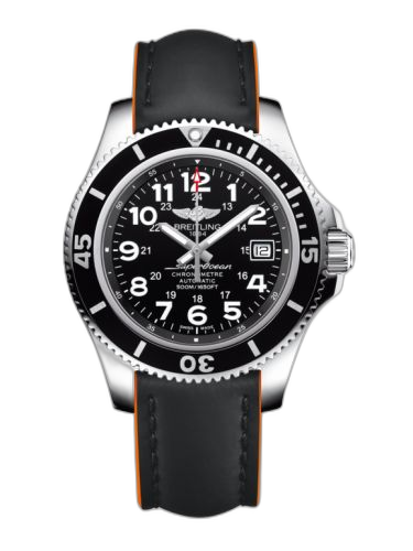 Superocean II 42 Stainless Steel / Volcano Black / Rubber