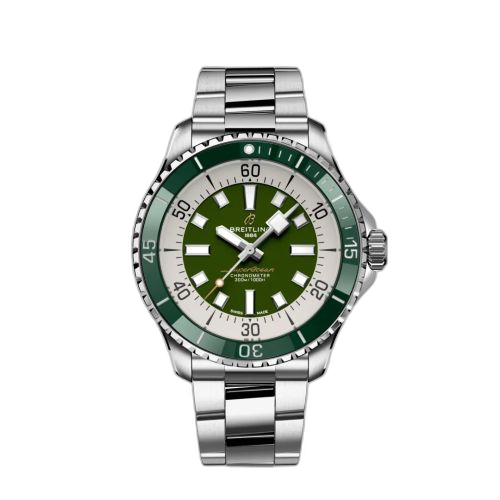 SuperOcean Automatic 44 Stainless Steel / Green / Bracelet