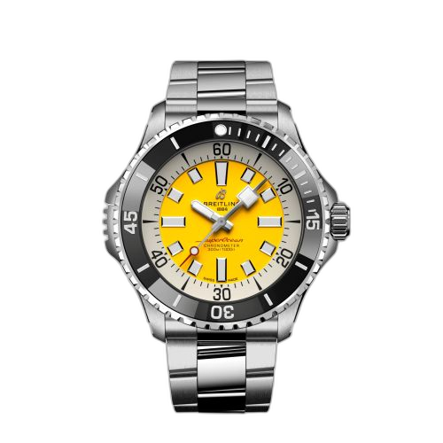 SuperOcean Automatic 46 Stainless Steel / Yellow / UK / Bracelet