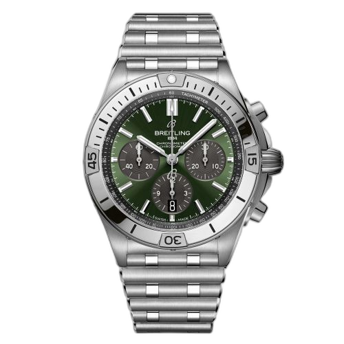 Chronomat B01 42 Titanium / Green / Watches of Switzerland