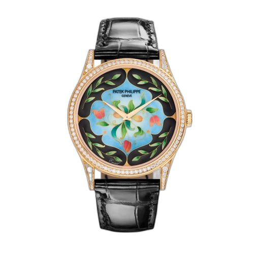 Calatrava 5077 Rose Gold / Diamond / Floral Caprice