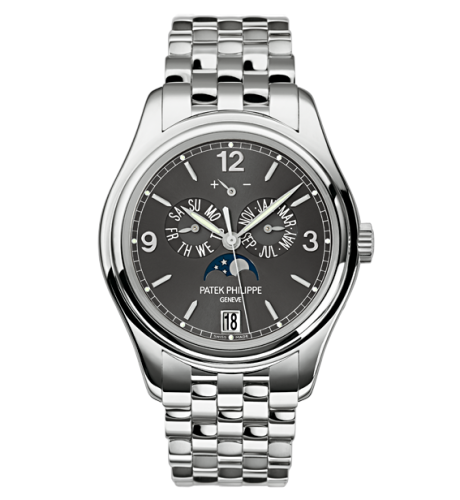 Annual Calendar 5146 White Gold / Bracelet / Grey