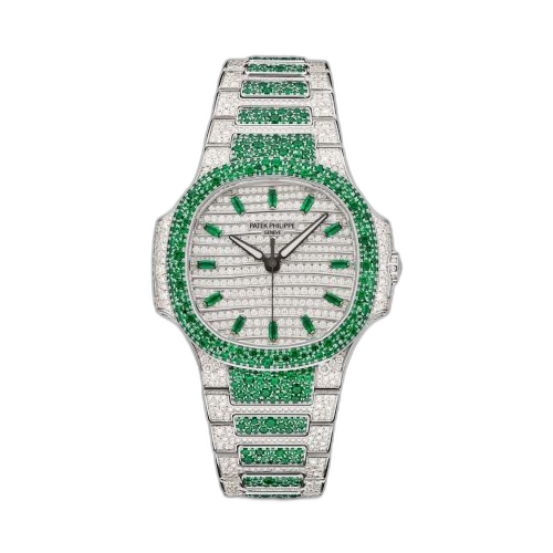 Nautilus 7118 Haute Joaillerie White Gold - Emerald