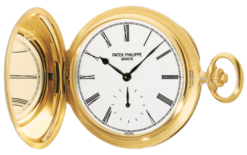 Pocket Watch Savonette Yellow Gold / White