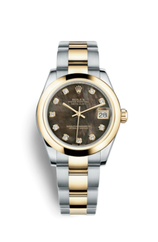 Datejust 31 Rolesor Yellow Domed / Oyster / Black MOP