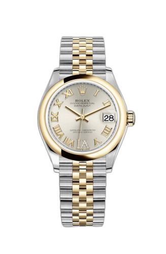 Datejust 31 Stainless Steel/ Yellow Gold / Domed / Silver - Roman / Jubilee