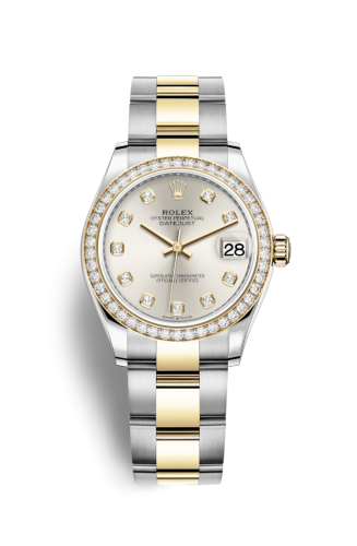 Datejust 31 Stainless Steel / Yellow Gold / Diamond / Silver - Diamond / Oyster