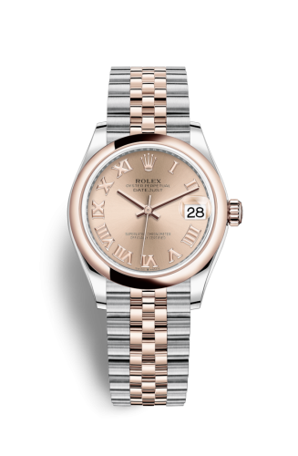 Datejust 31 Stainless Steel/ Rose Gold / Domed / Rose - Roman / Jubilee