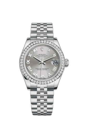 Datejust 31 Stainless Steel Diamond / Jubilee / Rhodium - Roman
