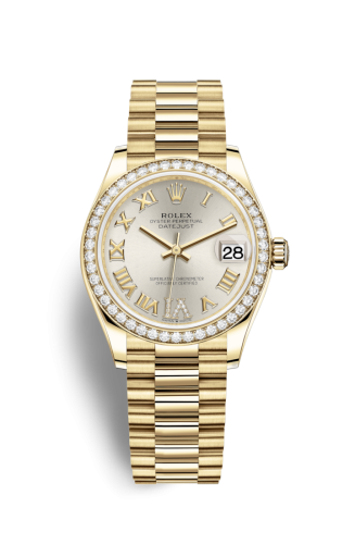 Datejust 31 Yellow Gold / Diamond / Silver - Roman / President