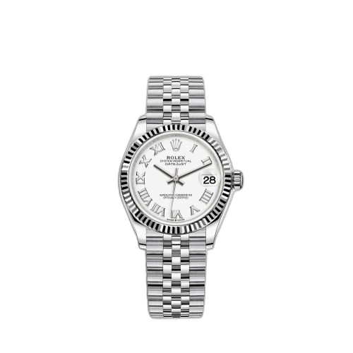 Datejust 31 Stainless Steel Fluted / Jubilee / White - Roman