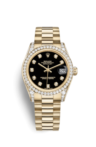 Datejust 31 Yellow Gold Diamond / President / Black Diamond