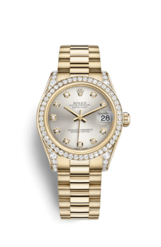 Datejust 31 Yellow Gold Diamond / President / Silver Diamond
