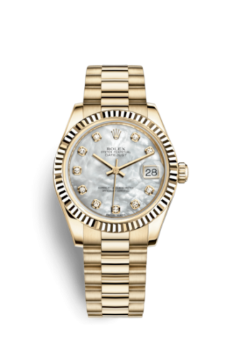 Datejust 31 Yellow Gold Fluted / President / MOP