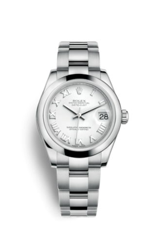 Datejust 31 Stainless Steel Domed / Oyster / White Roman