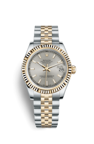 Datejust 31 Rolesor Yellow Fluted / Jubilee / Silver