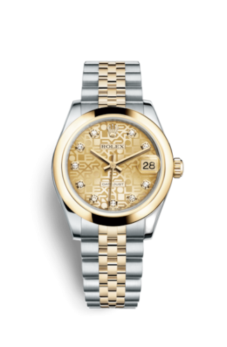 Datejust 31 Rolesor Yellow Domed / Jubilee / Champagne Computer