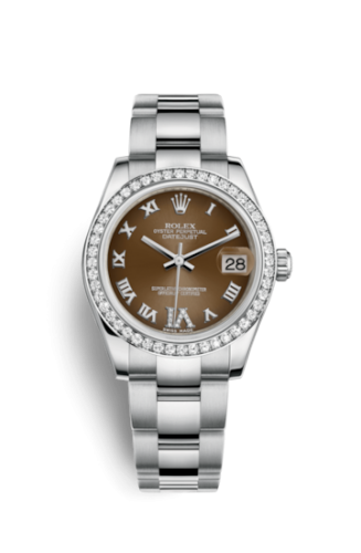 Datejust 31 Stainless Steel Diamond / Oyster / Bronze - Roman