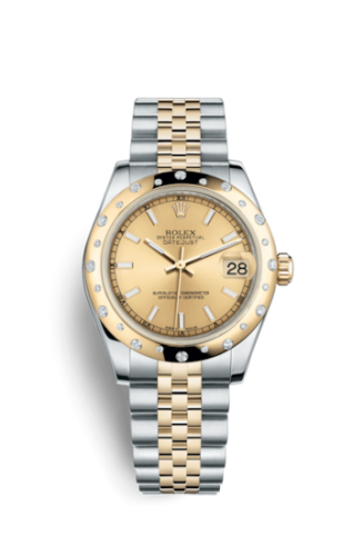 Datejust 31 Rolesor Yellow Domed Diamond / Jubilee / Champagne