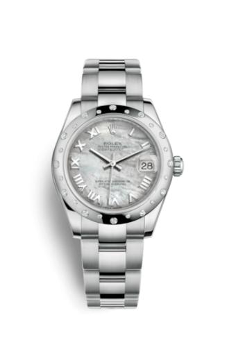 Datejust 31 Stainless Steel Domed Diamond / Oyster / MOP - Roman