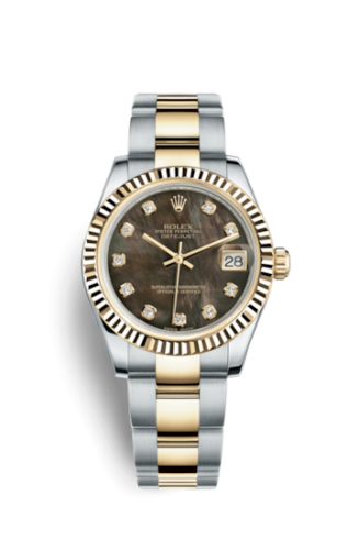 Datejust 31 Rolesor Yellow Fluted / Oyster/ Black MOP