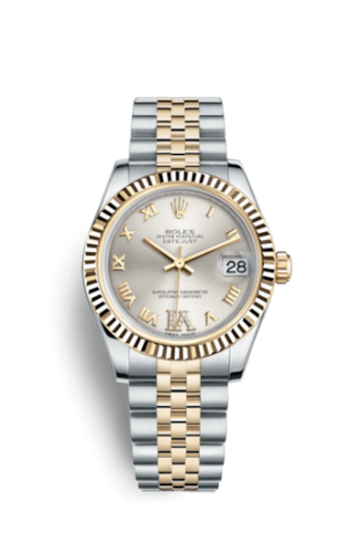 Datejust 31 Rolesor Yellow Fluted / Jubilee / Silver Roman