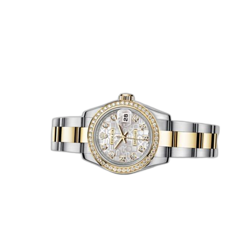 Lady-Datejust 26 Rolesor Diamond Computer Diamond Oyster