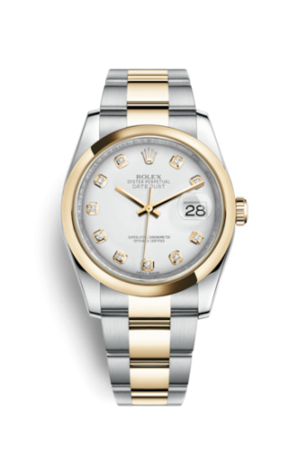 Datejust 36 Rolesor Yellow Domed / Oyster / White Diamond