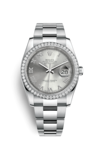 Datejust 36 Stainless Steel Diamond / Oyster / Rhodium Roman