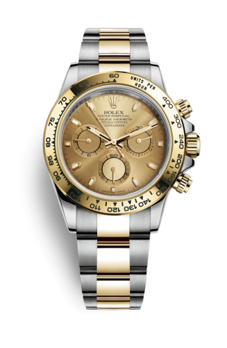 Cosmograph Daytona Stainless Steel / Yellow Gold / Champagne