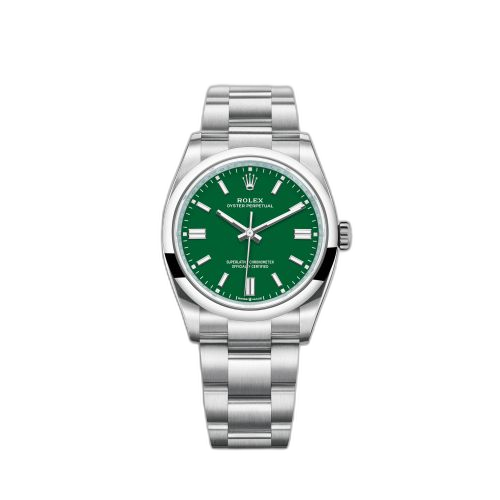 Oyster Perpetual 36 Stainless Steel / Green