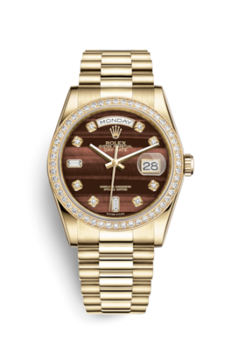 Day-Date 36 Yellow Gold Diamonds / President / Bull's Eye