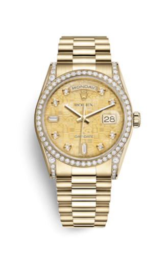 Day-Date 36 Yellow Gold Diamonds / President / Champagne MOP Computer