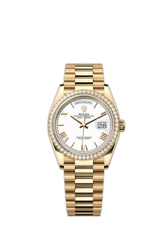 Day-Date 36 Yellow Gold Diamond / White - Roman / President
