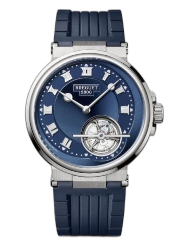 Marine Tourbillon 5577 Platinum / Blue / Rubber