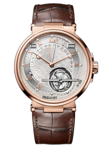 Marine Tourbillon Equation of Time 5887 Rose Gold / Silver / Alligator