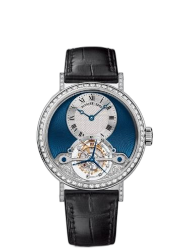 Tourbillon 3358 White Gold - Diamond / Silver - Blue