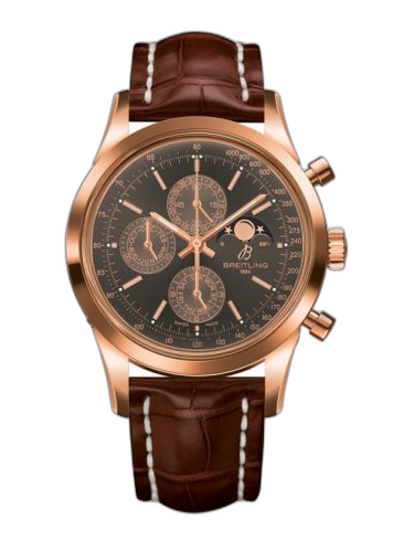 Transocean Chronograph 1461 Red Gold / Bronze / Croco / Boutique