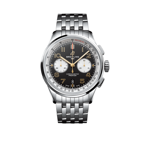 Premier B01 Chronograph 42 Stainless Steel / Norton Edition / Nubuck / Bracelet