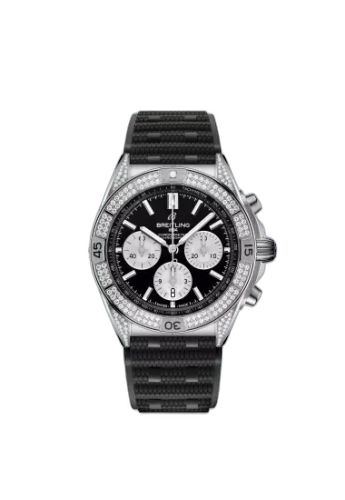 Chronomat B01 42 Stainless Steel - Diamond / Black / Rubber