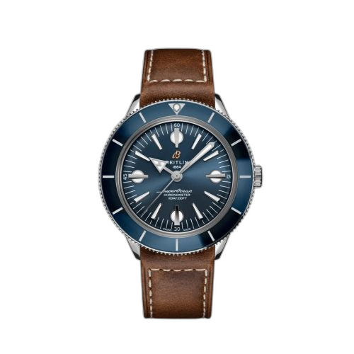 Superocean Heritage '57 Stainless Steel / Blue / Calf / Pin